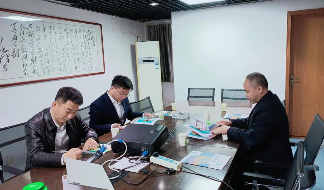 塘山镇党委吴书记一行莅临江西中辉工程走访调研